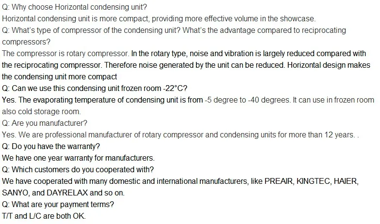 refrigeration compressor unit air cooling electric transport refrigeration units for cold chain refrigerated truck trailer