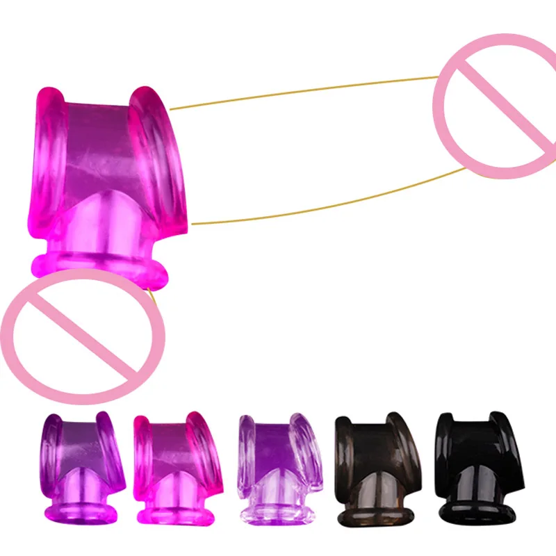 Male Soft Comfortable Silicone Bull Bag Scrotum Ball stretcher Ball sack Testicle Bondage Ball Stretcher Penis