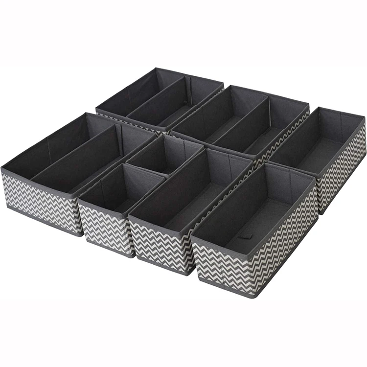 Custom Wardrobe Clothes Underwear Storage Drawer Box with Removable Divider