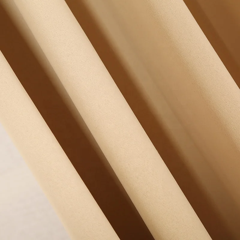 Popular classic South America  hot sell solid ready made curtain blackout curtain fabric curtain material