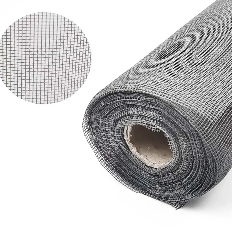 Wholesale Direct Sales Plain Weave Durable Black Fiberglass Mesh For Patio Fiberglass Insect Net Invisible Insect Screen