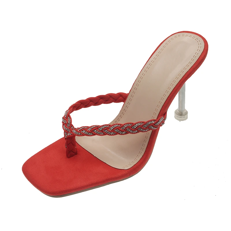 Туфли-лодочки женские на высоком каблуке, квадратный носок, пикантные вечерние туфли, большой размер 36-43