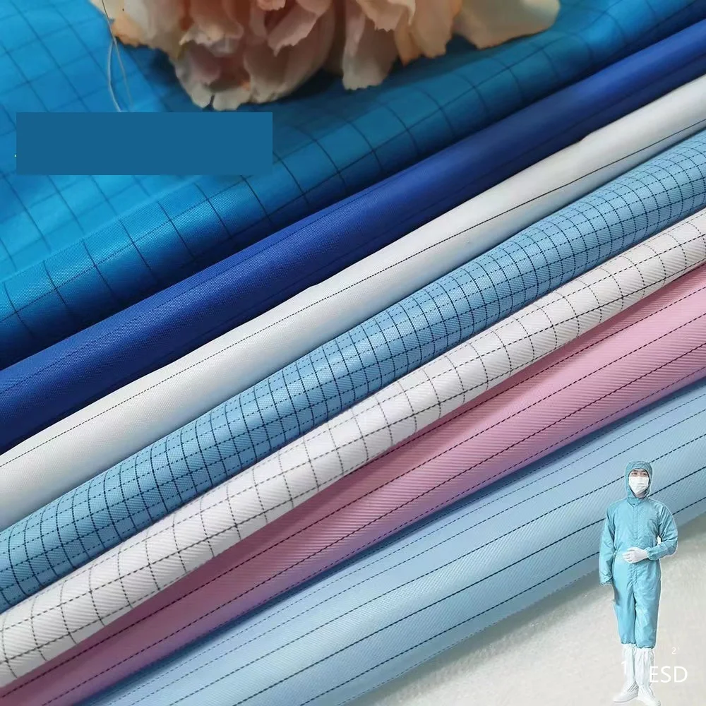 ESD Anti Static 5mm Grid Strip Polyester Fabric