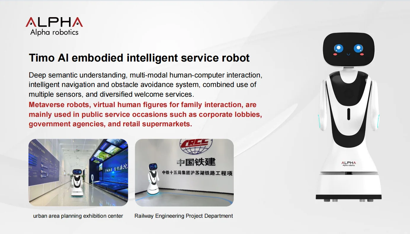 Factory sales, professional manufacturer, large-sized 14 inch high-definition screen, intelligent intercom AI service robot