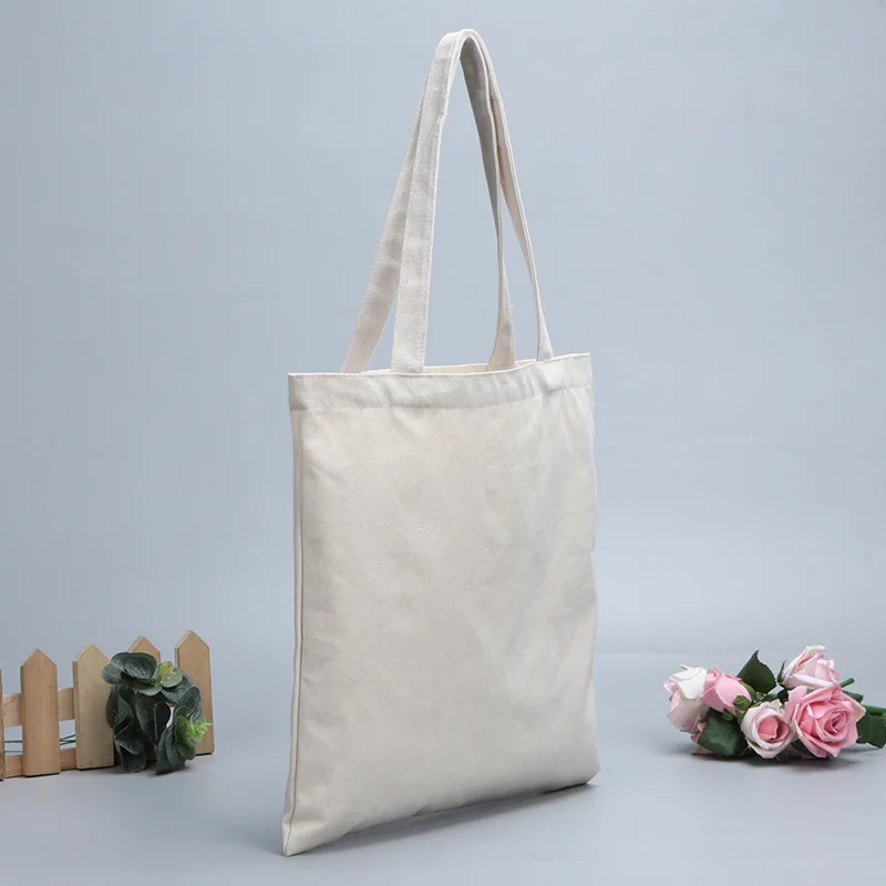 Wholesale canvas cotton custom printed tote bag, blank tote bag custom logo
