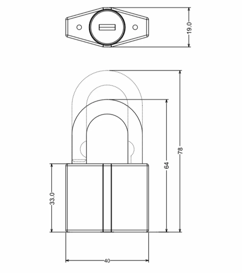 hot s lot factory cabinet Raylock  40 padlock game machines cabinet door flat key locker padlock for machine