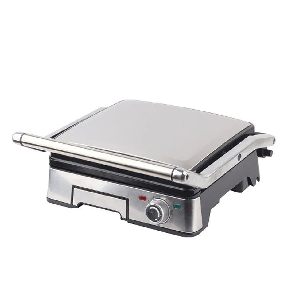 Full Open Non-stick Plate Removable Oil Tray Electric Sandwich Panini Hot Press Maker Grill Machine For Kitchen