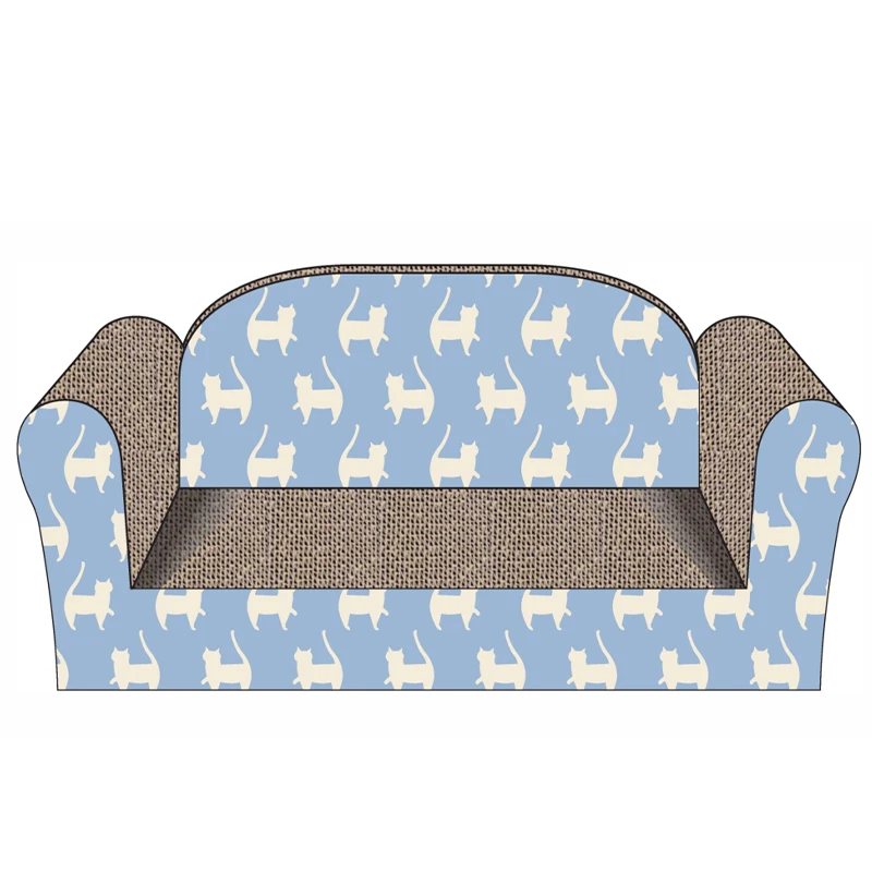 Cat Scratcher Cardboard Scratching Pads Scratch Lounge Sofa Bed Cat Toy
