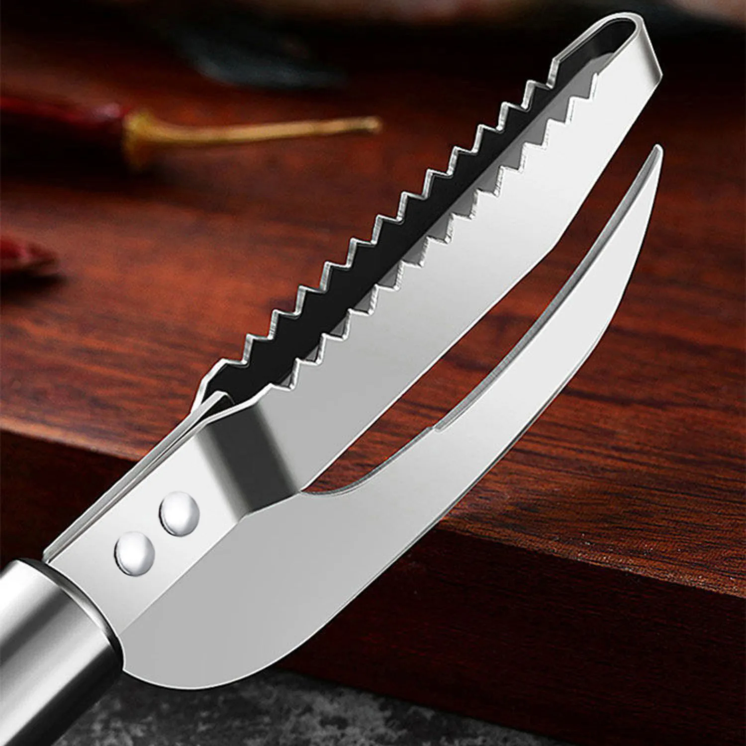 3-In-1 Stainless Steel Manual Fish Peeler Scalp Scraper Multifunction Fish Scale Knife For Cut Scrape And Dig