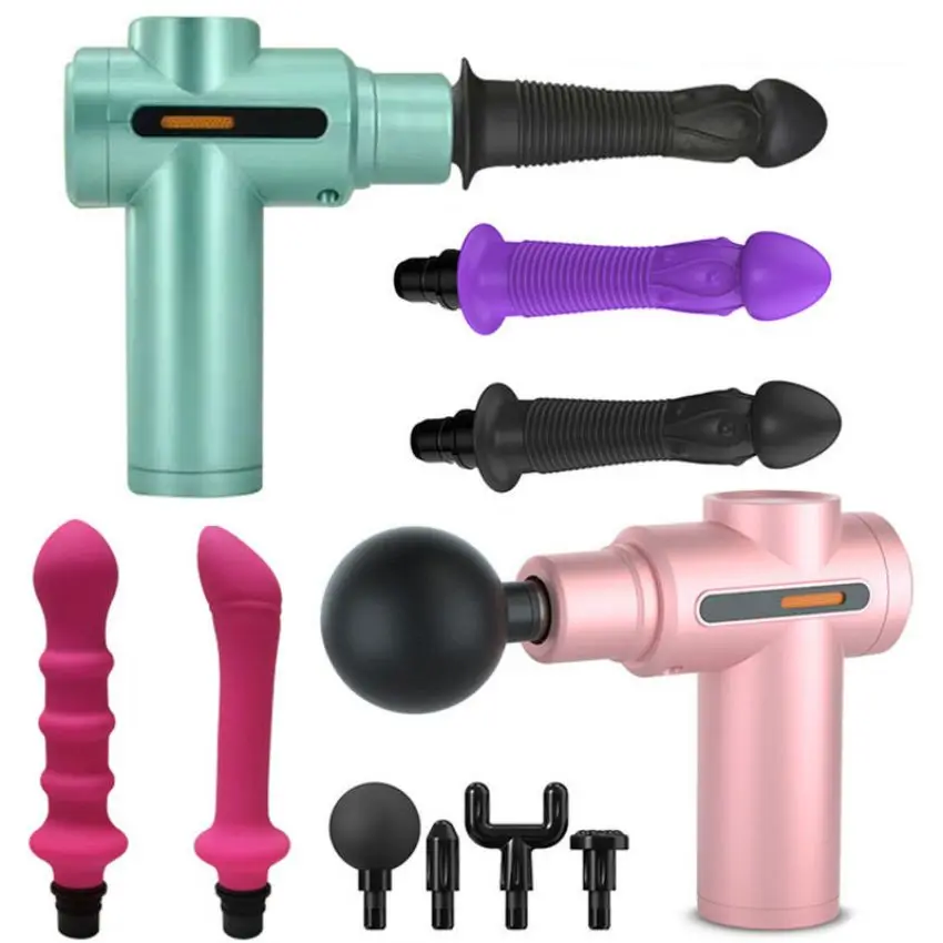 Electronic Massage Gun Handheld Deep Tissue Percussion Muscle Massage Gun Muscle Stimulator Vibrator Massage Gun Sex toys Dildo