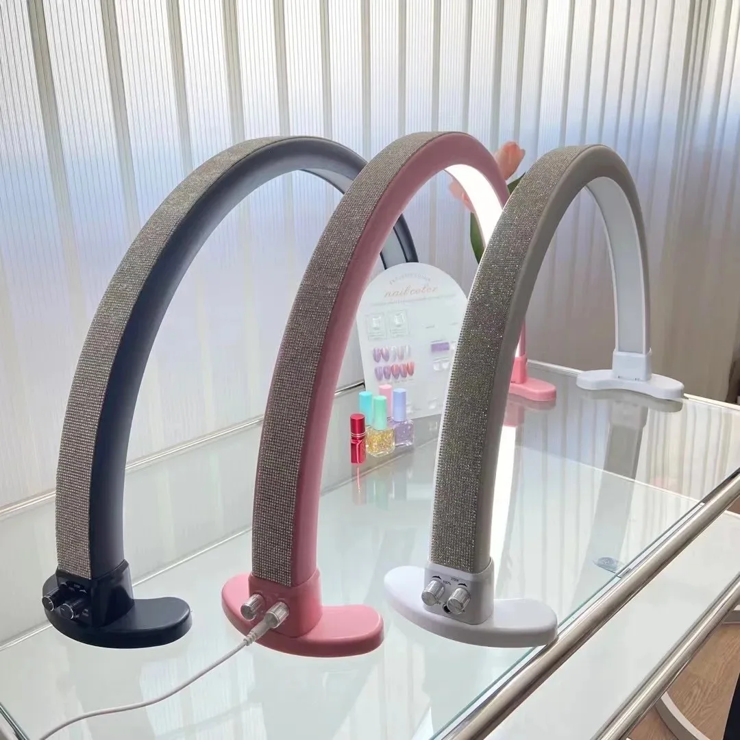 New style custom logo half moon arch ringlight uv led nail led lamp for manicure wholesale curing business new style nail lamp