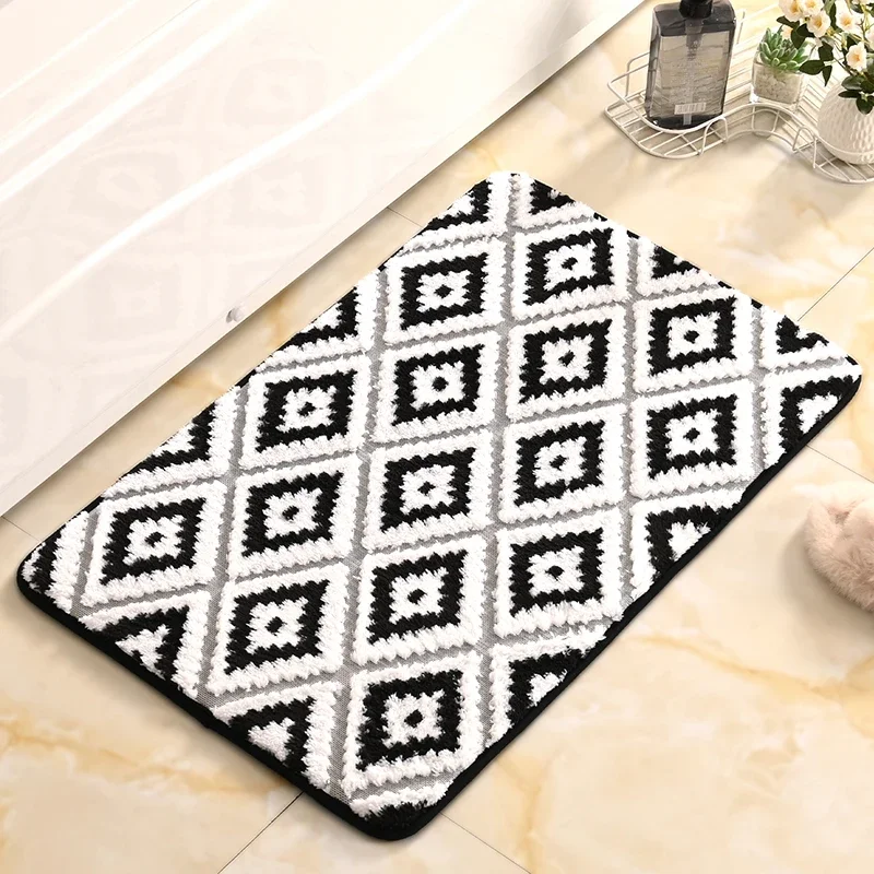 Custom Floor Mat Bathroom Foldable Non-Slip Shaggy Bathroom Rug House Door Mat