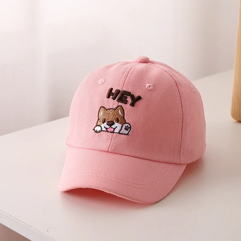 Kids 50CM 1-5 year old Size wholesale fashion animal embroidery baby baseball cap custom