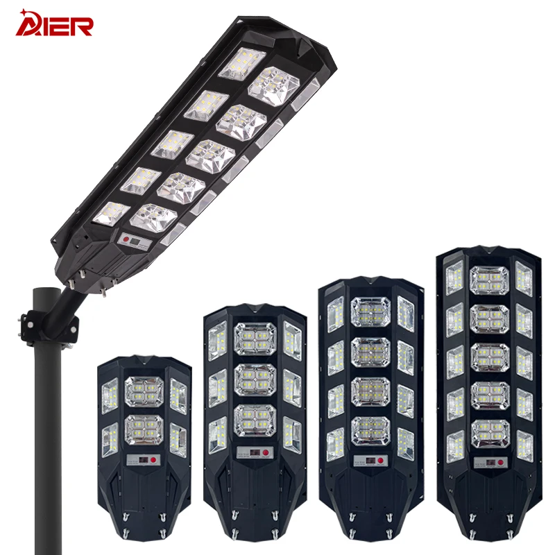 Outdoor Lighting Waterproof Ip666 200w 300w 400w 500w Integrated All In One Led Solar Street Light