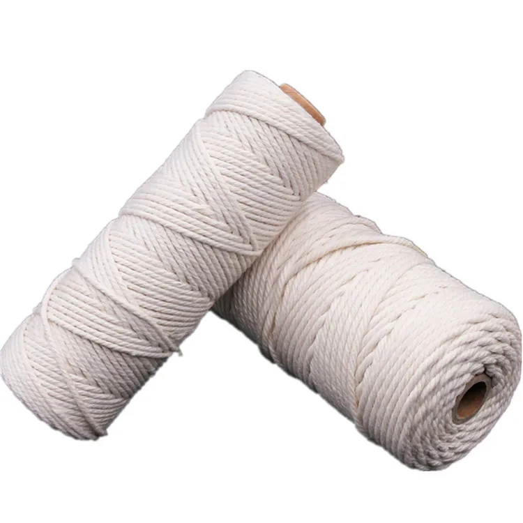 5mm X 110yards, Natural Cotton Macrame Rope for Wall Hanging, Plant Hangers, Crafts