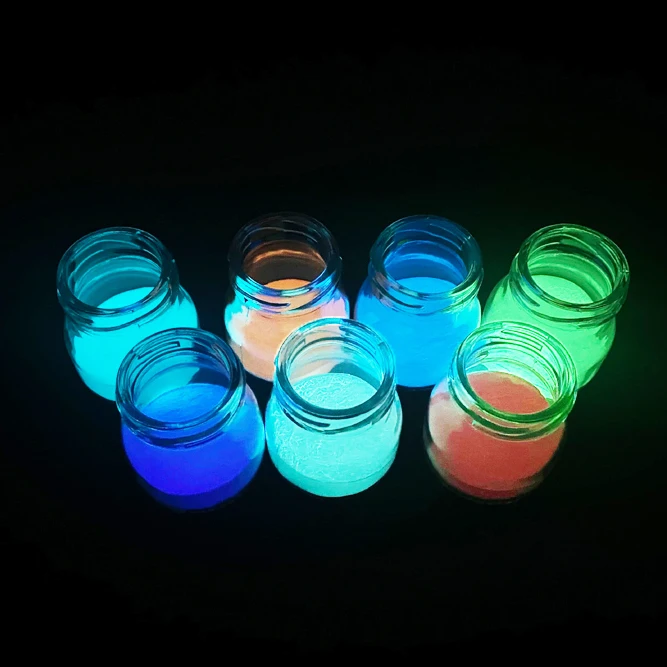 Wholesale long-acting glow in the dark powder water soluble 20 Colors glowing luminous pigment