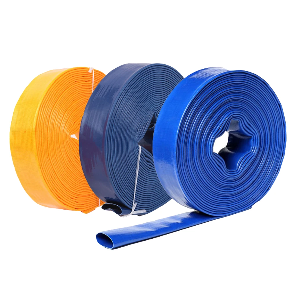 Risd 100M General Purpose Reinforced Pvc Layflat Hose Lay Flat Type Water Discharge And Backwash Hose