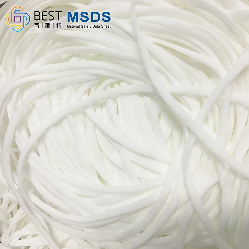 Производство мягкой эластичной ленты Earloop 3 мм 5 мм полиэстер спандекс эластичная лента