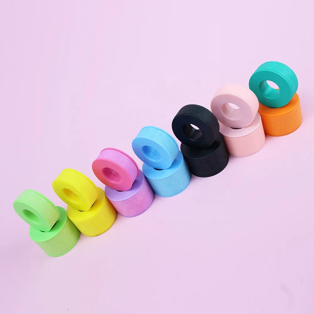 New Arriving lash factory silicone gel tape eyelash extensions sensitive lash tape pink blue black purple gel eyelash tape