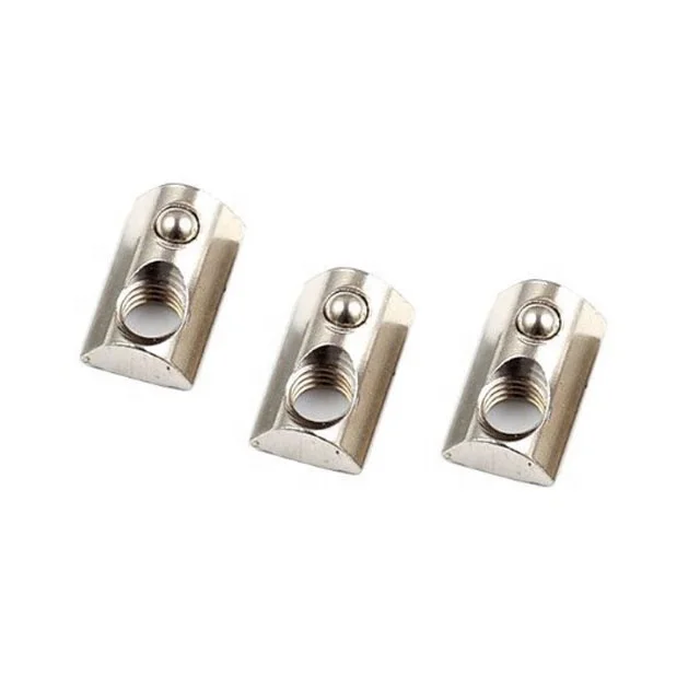 4040 Aluminum Profile T-Slot Nut M3/M4/M5/M6/M8 Half Round Spring T nuts