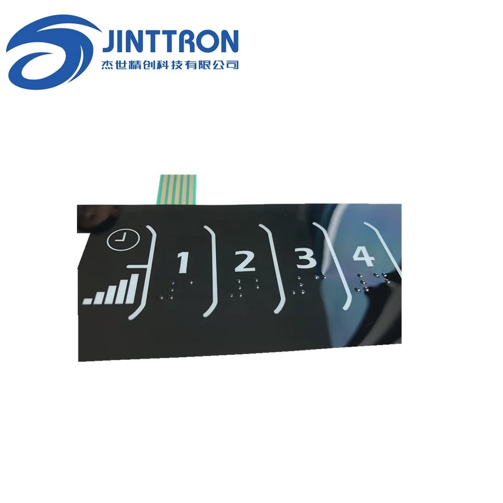 Home-appliance Membrane Switch with Long Lifespan Tactile Snap Dome with braille