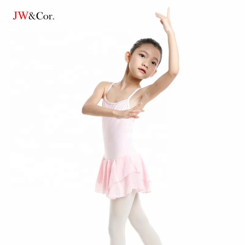 JW, индивидуальный логотип, тренировочная балетная юбка для девочек, трико, танцевальная одежда, розовый детский танцевальный трико