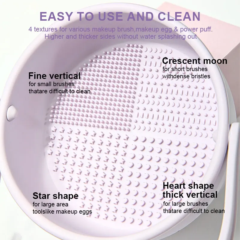 3 In 1 Eye Makeup Brush Cleaner Bowl Silicone Dryer Machine Cosmetics Brushes Washing Cleaning Drying Holder Storage Tool
