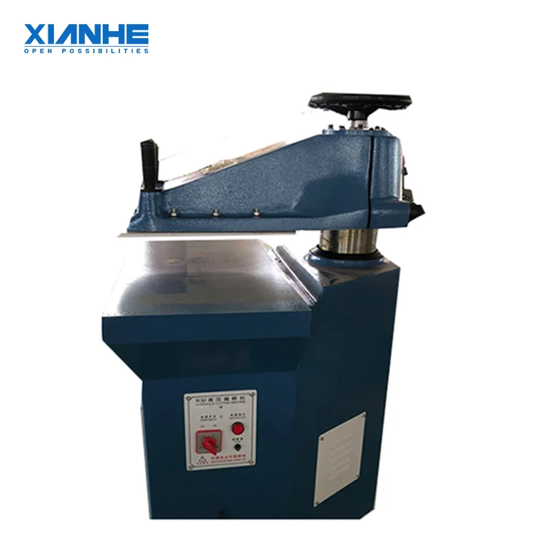 high quality manual hydraulic swing arm clicker press cutting machine for leather