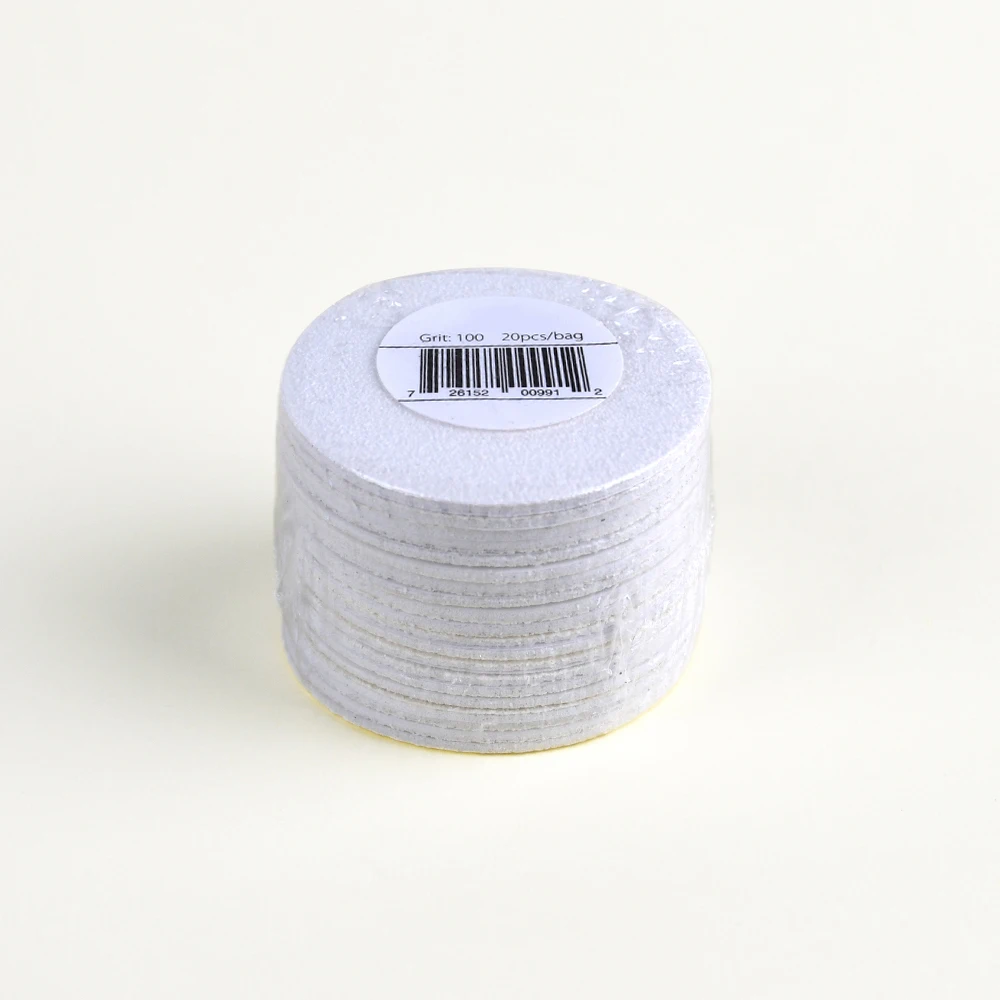Professional OEM Custom Adhesive White Sanding Disc For Electric Foot Grinder Replacement