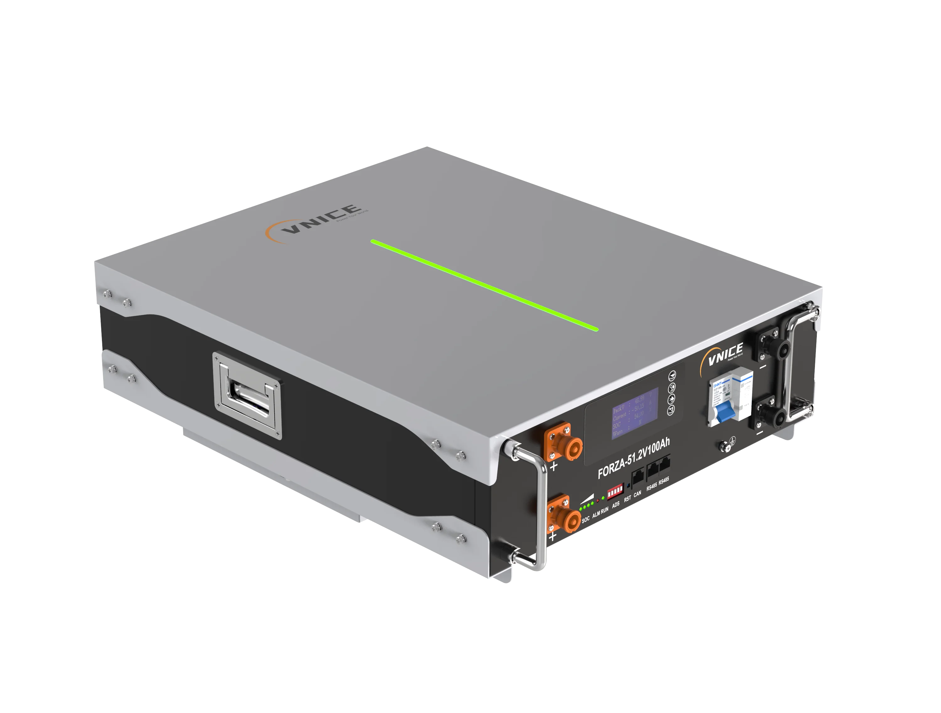 VNICE FORZA-W5 100Ah Lithium Ion Battery 5KWh LifePO4 Semi-Solid State Battery for Home and Solar Energy Storage