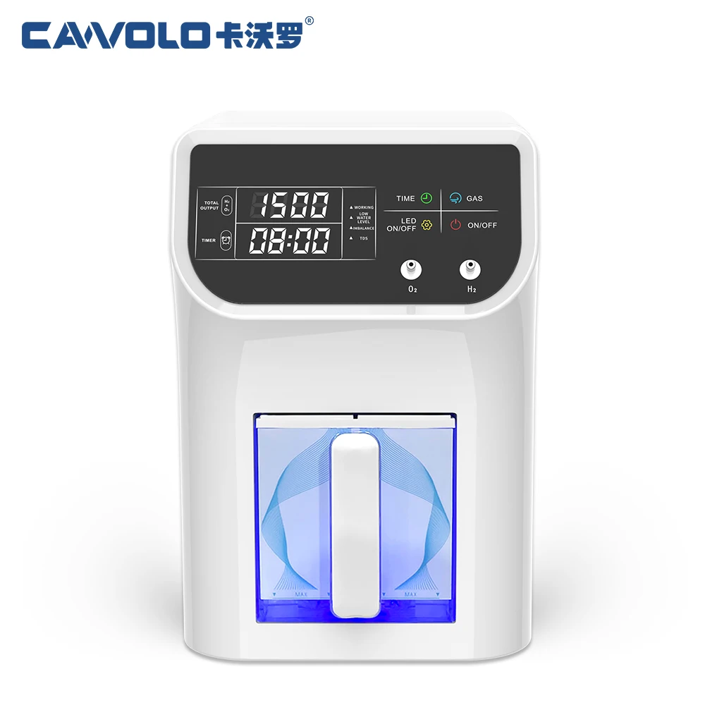 Cawolo hho Brown Gas Generator 2000ML H2 + 1000ML O2 Brown Gas Hydrogen Inhalation Generator Customized Logo Browns Gas Machine
