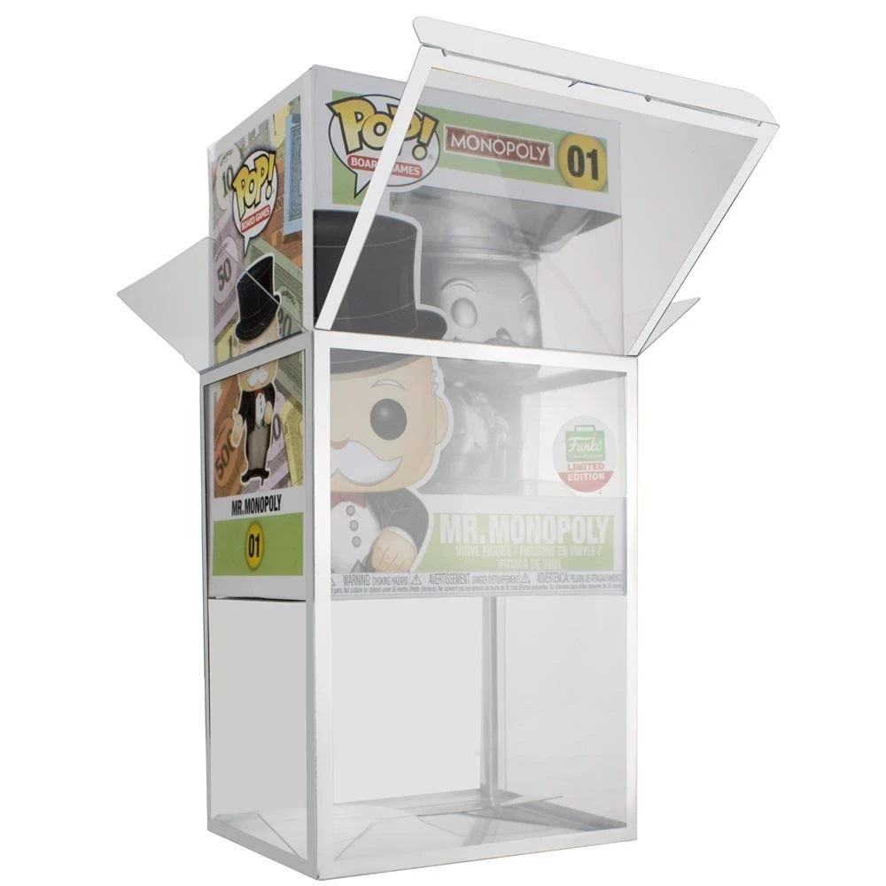 Box Clear Foldable Plastic Hot Selling wholesale  funko pop protectors  with metallic Edge