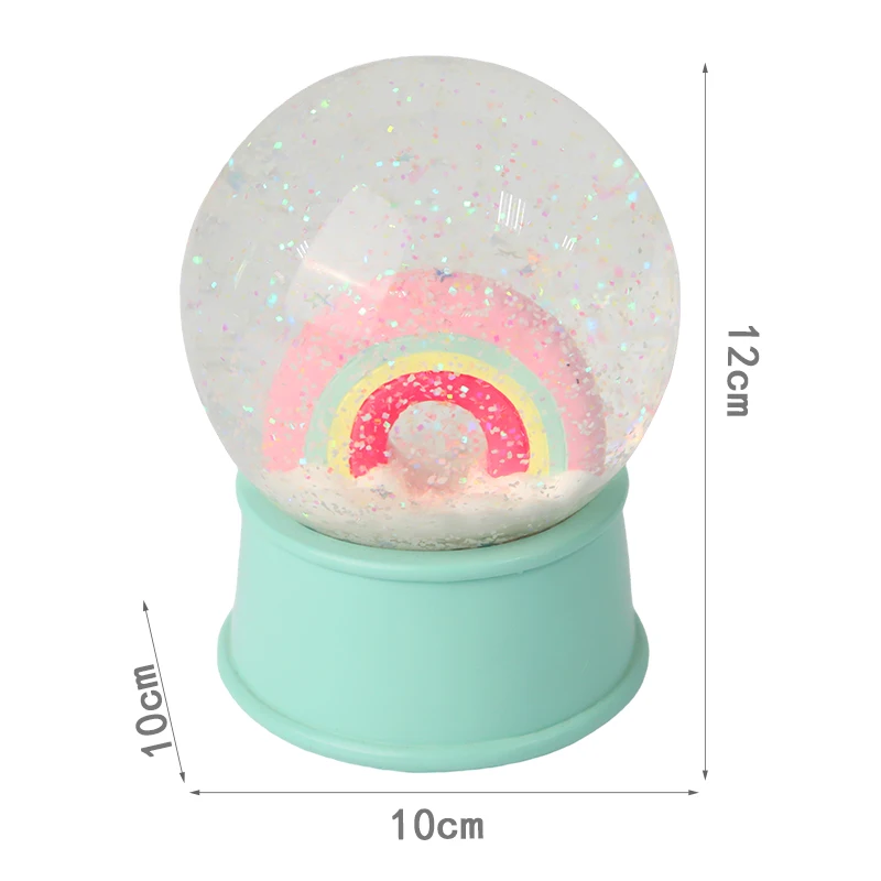 Redeco Customizable Snow Globe Glass Diy Snow Globe Ornament Resin Crafts For Gifts Home Decorations