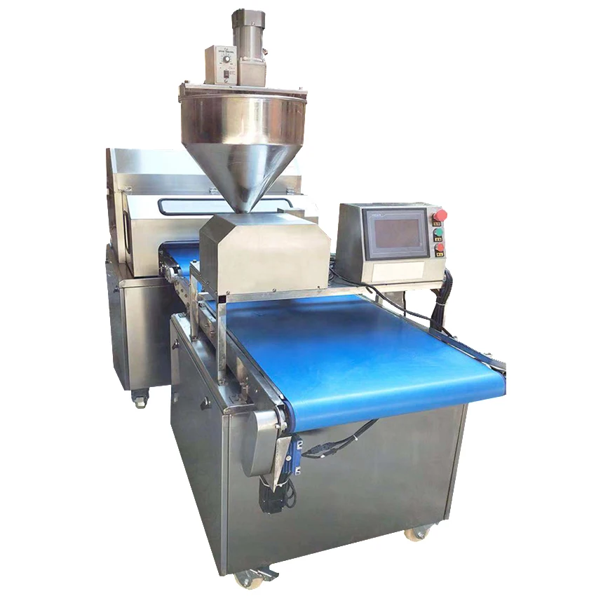 Swiss roll cake cream spreader coiling making machines for rolling sponge