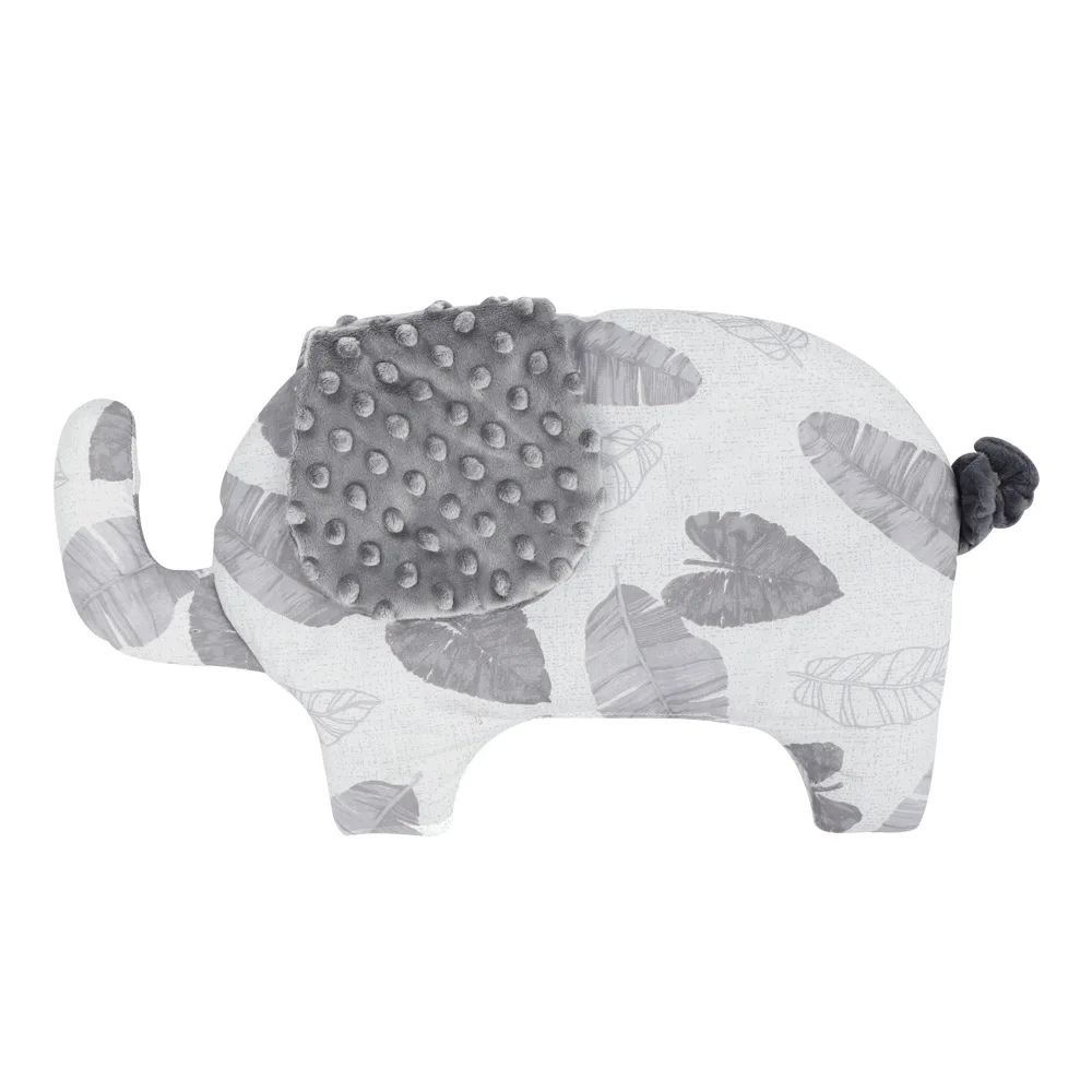 Brightbebe Customized Toddler Baby Pillow For Sleeping With Cotton Pillowcase Polyester Fill in Elephant Patter Design