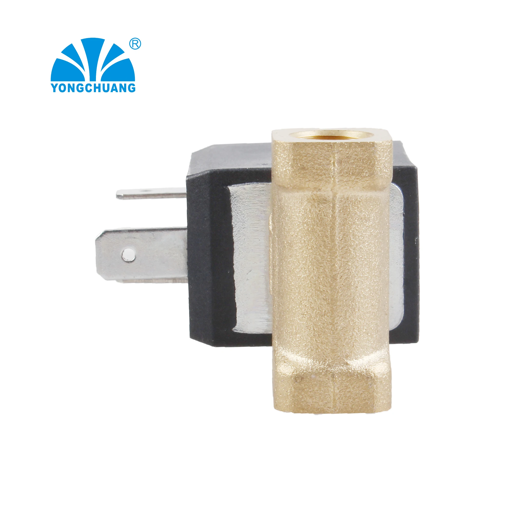 Yongchuang  5503  quick fitting  threaded brass  steam ironing machine gas solenoid valve