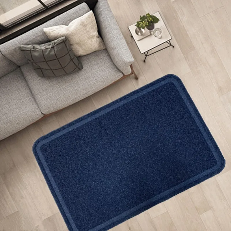 Large Kitty Litter Box Mat with Waterproof and Non-Slip Backing Soft on Paws
