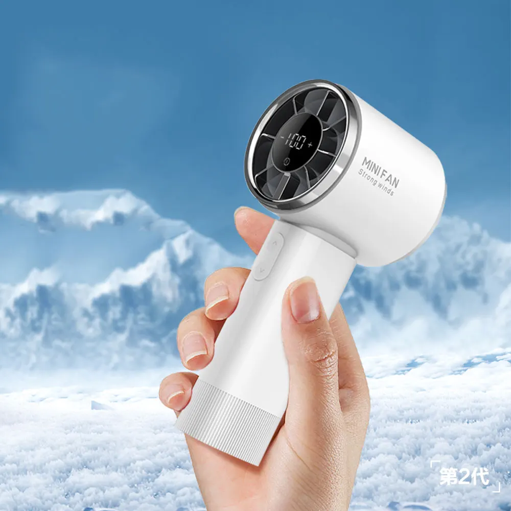 Portable High-Power USB Mini Fan with LED Light for Office Use Mini Handheld Desktop Fan with Pedestal Installation Mini Fan
