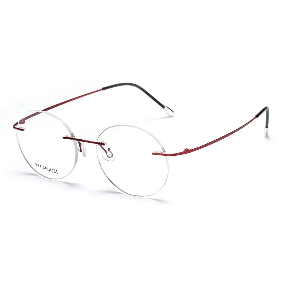 Titanium Memory Flexible Rimless Frame Eyeglasses Optical Prescription Glasses Spectacle Myopia Glasses Frames Optical for Women