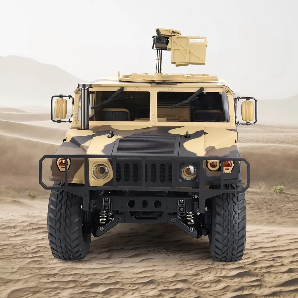 Hengguan TRASPED HG-P408 Camo yellow High Simulation 1/10 Off-road Vehicle RC Car 4WD Remote Control Military Truck