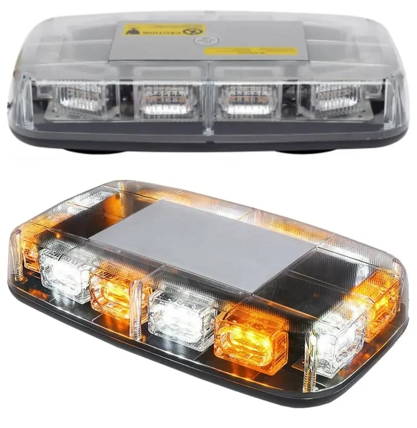 12-24V Car Roof Magnetic Mount Mini Led Warning Light Bar Truck Tractor Beacon Light 36Leds 33.5cm 16 Selectable Flash Pattern