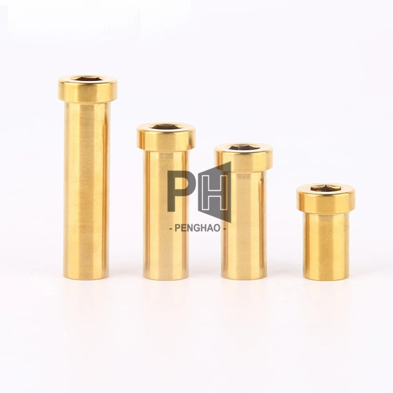 M6 Titanium Nut L=13/15/17/21/23/25/31.5/33/35/37mm GR5 Titanium Pivot Nut for Road Bicycle Brake Caliper C Clamp Fix Ti Parts