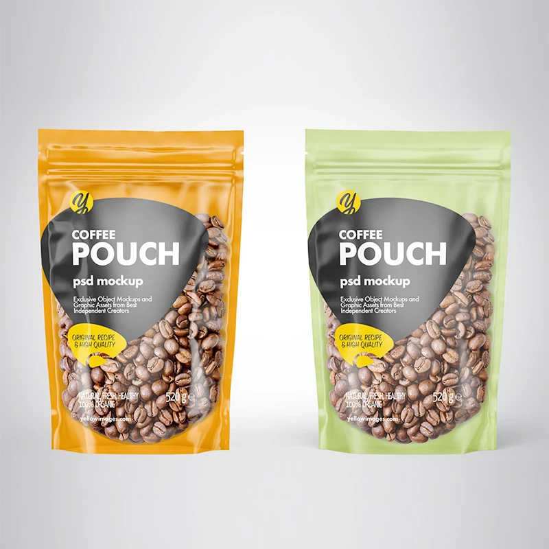 Custom Small Plastic Zipper Mylar Doypack Zip Lock Stand Up Pouches Coffee Packaging Bags with zip lock