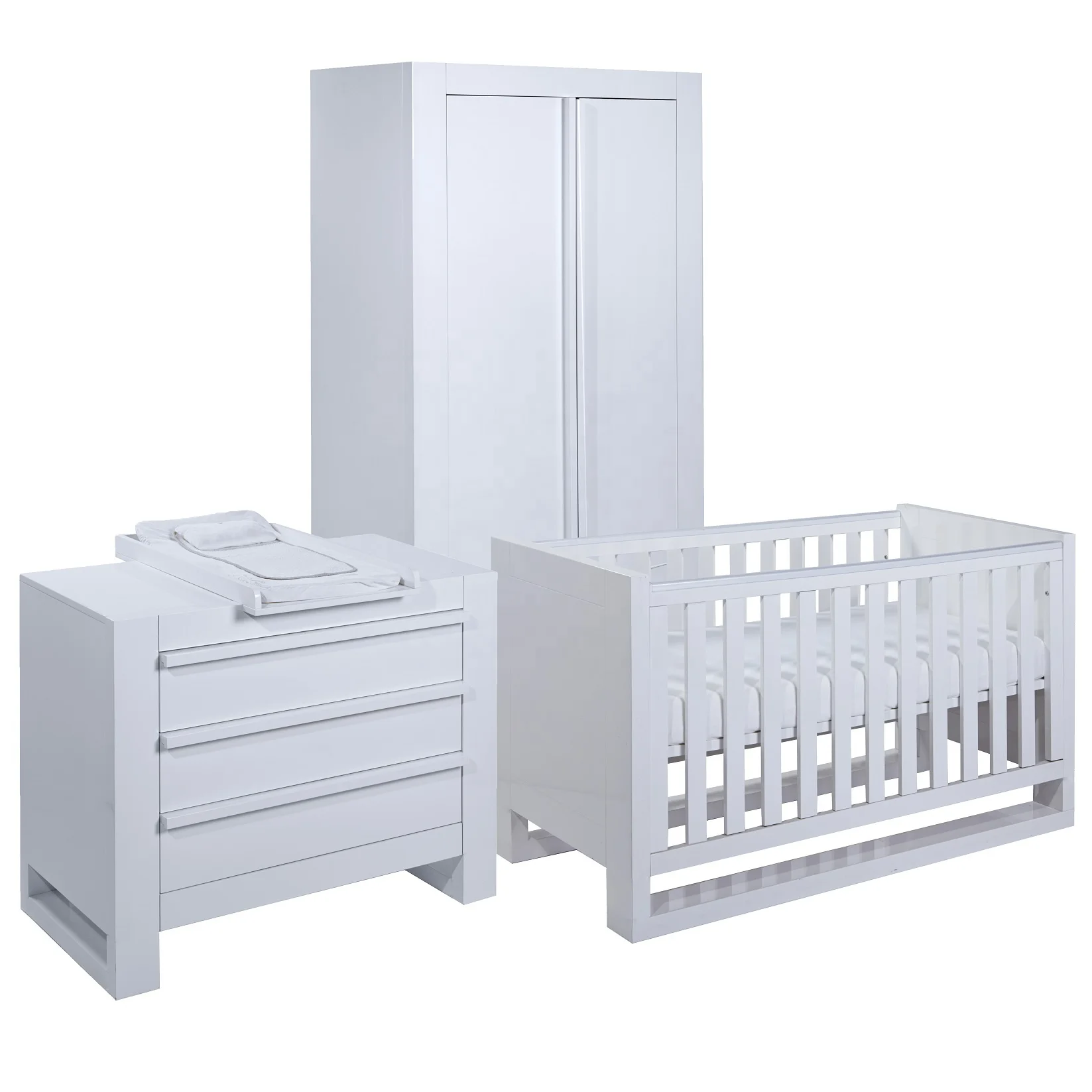 Solid Wood Style and Wood Material cot bed wood furniture