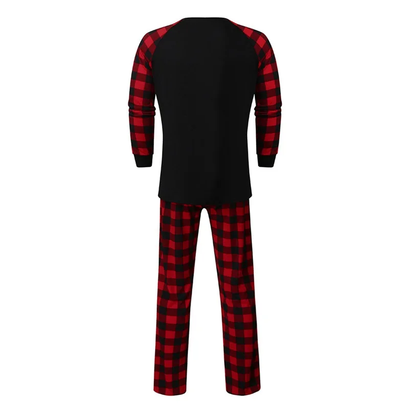 Wholesale Factory Supplier Christmas Sleepwear Pajamas Long Sleeve Cotton Parent-child Suit For Family