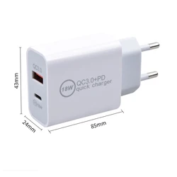 For IPhone 11 12 13 14 Wholesale Fast PD Charging Plug And Cable USB C Power Adapter Type-C 18w PD brick Charger