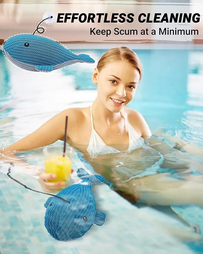 MR Scum Absorber for Spa Hot Tub, Whale Scum Defoamer Hot Tubs Skimmer, Anting Foam Absorbing Sponges Accessories