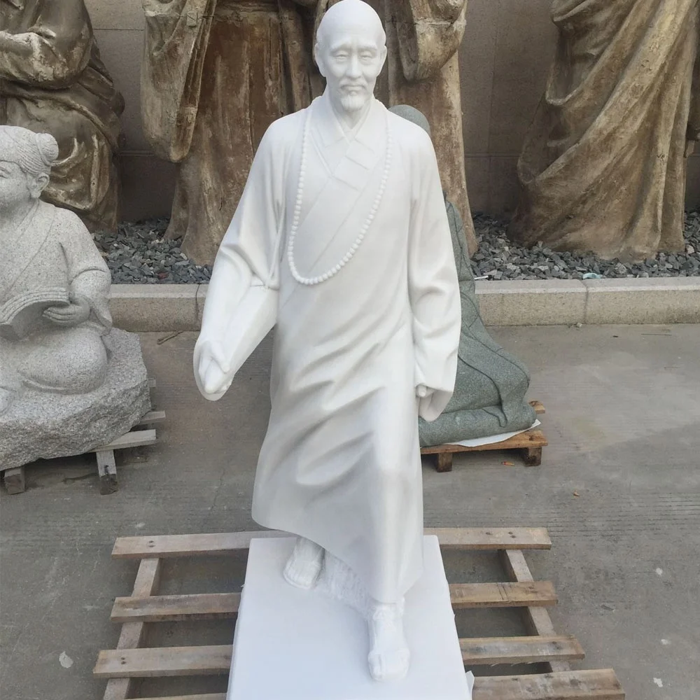 
Chinese Cast Stone Figure Statue Marble Material Standing Sculpture 