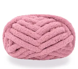 Wholesale Arm Knitting Soft Crocheting Bulk Polyester Chunky Chenille Yarn for Hand Knitting