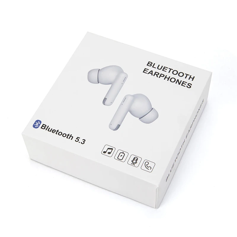 Printing customization white lid and base headphones wireless bluetooth airpods  earbuds packaging paper box